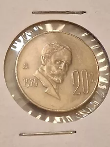 1975 "VEINTE PESOS ESTADOS UNIDOS MEXICANOS" COIN $.20 MEXICO -20 Cents KM# 442 - Picture 1 of 13