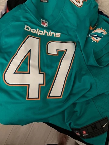 Miami Dolphins  Alonso  #47  Nike screened  nfl football Jersey adult  Medium Cover
