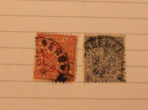 GERMANY WURTTEMBERG State Postage Stamp Lot Set - Picture 1 of 2