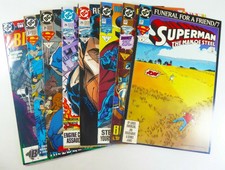 DC SUPERMAN MAN OF STEEL (1993-1994) #21-23 25 26 31 37 +Annual 2 VF- to NM LOT