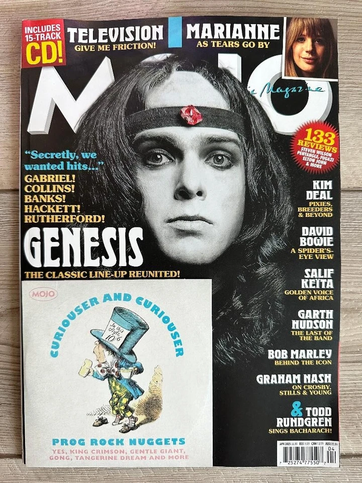 MOJO Magazine & CD April 2025 GENESIS PETER GABRIEL Reunion TELEVISION Bowie NEW - Image 1 of 1