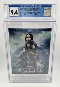 Rogue One A Star Wars Story (2017) Blu-ray New Sealed Slipcase Graded CGC 9.4 A+ - Imagen 1 de 12