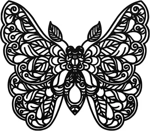 Metal Wall art, Metal Butterfly Wall Art, Preppy Room Decor, 31 inches wide - Picture 1 of 13