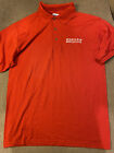 Mens Wrestling Coach Polo Shirt New Red Maryland Terps Small S