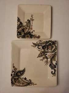   Salad & Dinner Plate "Angela" Tabletops Gallery.  CHIPPED / CRACK. - Picture 1 of 7