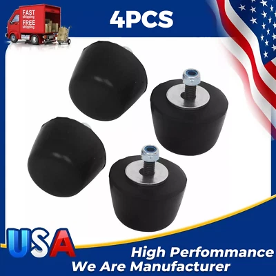 4x For Jeep Wrangler 1987-2018 Black Rubber Bumper Cushion Hood Stoppers Genuine - Image 1 of 4