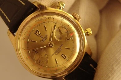 ORIGINAL VINTAGE CHRONOGRAPH DREFFA GENÈVE  VALJOUX 92, C. 1960 - Image 1 of 4