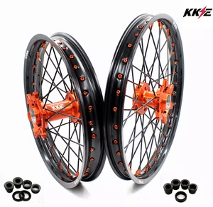 KKE 19/16" Big Kid's Wheels Rims Fit KTM SX85 2003-2020 TC85 2014-20 Orange Hubs - Picture 1 of 12