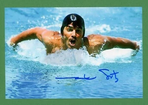Mark Spitz Olympiasieger 7 Goldmedaillen signiert 4x6 farbig Hochglanz Foto E27342 - Bild 1 von 1