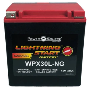 LIGHTNING START 650 CCA BATTERY HARLEY ELECTRA GLIDE ROAD KING STREET TRIKE TRI - Picture 1 of 2