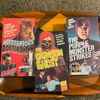 The Crimson Ghost, The Purple Monster Strikes, Mysterious Doctor Satan 3 Box Set - Image 1 of 4