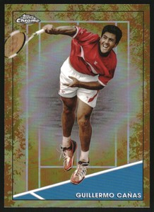 2021 Topps Chrome Tennis Clay Court Refractors #92 Guillermo Canas 