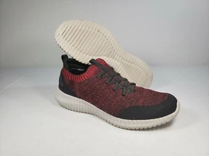 Skechers Elite Flex-Karnell 232048 RDBK Red Black Athletic Shoes Mens 10.5 EUC - Picture 1 of 12