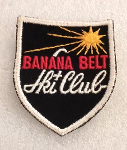 Vintage Rare Banana Belt & Ski Club Skiing Jacket Patch NOS New 1960's - Picture 1 of 3