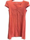 Horny Toad Orange Dress Rosemarie Aurora Tencel Organic Cotton Cap Sleeve Knit M