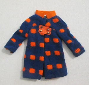 Barbie de colección: SKIPPER #3472 doble tablero ~ abrigo tejido azul marino y naranja - Imagen 1 de 4