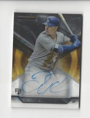 2015 Topps Strata Joc Pederson RC Rookie AUTOGRAPH Dodgers Rangers - Image 1 of 2