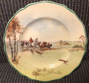 Royal Doulton Fox Hunting Bread Plate #2 - Picture 1 of 2