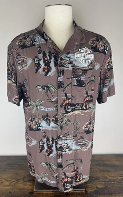 Camisa de manga corta Harley-Davidson Sturgis Aloha para hombre 96569-24VM Sturgis grande Foto 1 de 4