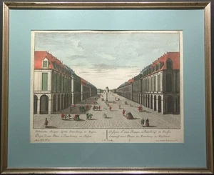 RUSSLAND ST. PETERSBURG KUPFER ALTKOLORIERT 1770 PROBST - Picture 1 of 1
