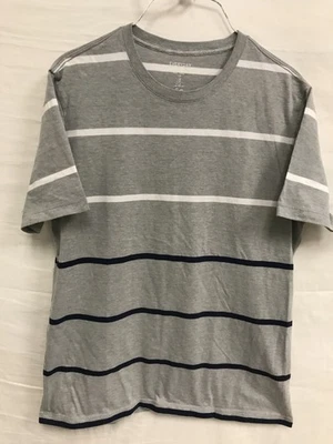Camiseta Gap Young Hombre Talla Mediana Todos los Días Quotidien Manga Corta Gris Rayas Foto 1 de 4