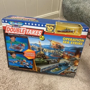 VINTAGE 1996 MICRO MACHINES DOUBLE TAKES 2 IN 1 OPERATION SEA STRIKE GALOOB - NEU - Bild 1 von 10