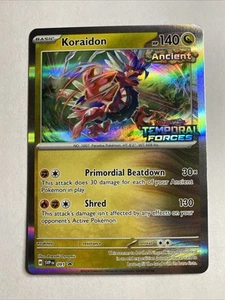 x1 Pokémon Karte Koraidon 091 Holo Temporal Forces Stamped Black Star Promo 2024 - Bild 1 von 1