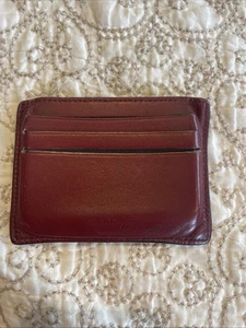 Portatarjetas/dinero Salvatore Ferragamo cuero borgoña - Imagen 1 de 7