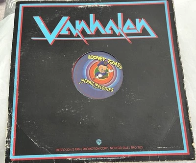 1978 Van Halen Looney Tunes Red & Blue Colored Record Vinyl LP 705 Promo - Image 1 of 4