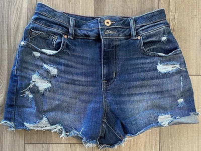 Maurices Edgely Women Short Size 10 Blue Distressed High Rise - Image 1 of 4