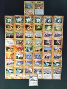 Japanese All Brock’s Gym Pokemon Card Old Back 51Set LP-MP-HP - Picture 1 of 23