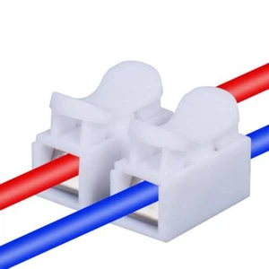 10pcs 10A 220V 2 Pin Push Quick Wire Cable Connector White Wiring Terminal~ - Bild 1 von 10