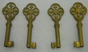 Alter Furniture Key Brass Längs&quer Nut 4 Variants Blank Vintage - No. 18 - Bild 1 von 18