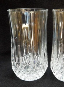 Vintage Kristall D’Arques Longchamp Diamantschliff Wasserglas Becher - Bild 1 von 6