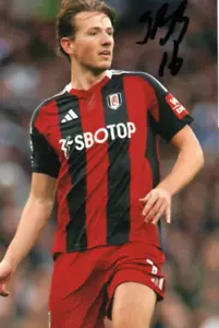 FULHAM & NORWAY: SANDER BERGE SIGNED 6x4 ACTION PHOTO+COA - Picture 1 of 1