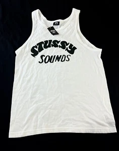 Stüssy Sounds Tank, Multiple Sizes Available - Picture 1 of 6