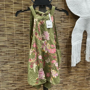 Free People Emily Printed Halter Top in Forest Size XS - Picture 1 of 2