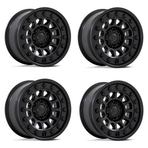 Set 4 Black Rhino BR012 Outback 17x8 Matte Black Wheels 6x135 17" 32mm - Picture 1 of 8