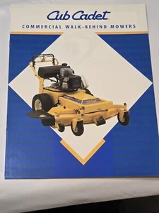 1996 Cub Cadet Ad Brochure Commercial Walk Behind Mowers Equipment Specs - Picture 1 of 3