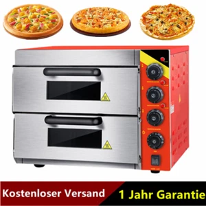3kw Elektrischer Backofen Ausrüstung für Kuchen Kommerziellen Doppel Pizza Maker - Bild 1 von 5