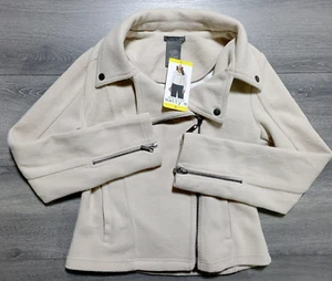 Matty M Jacket Adult Small Natural Knit Moto Heavy Short Womens - Picture 1 of 6