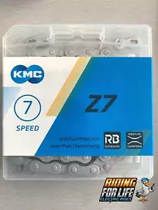CHAIN, KMC, 6/7/8 SPEED, Z7 RB, Rust Buster, 1/2" x 3/32" x 116L, Grey, KMC Blis - Picture 1 of 1