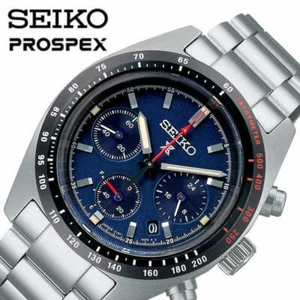 Seiko Watch Prospex Speed Timer Solar Chronograph Men's Navy Silver SBDL087 - Picture 1 of 2
