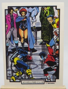 1989 Marvel Comic Images Card 43 HELLFIRE CLUB - Picture 1 of 2