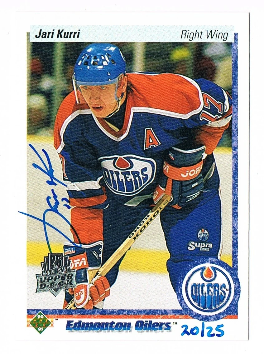2014-15 Upper Deck 25th Anniversary '90-91 Buyback Autograph #146 Jari Kurri /25