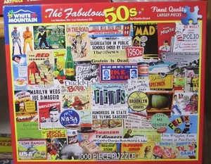 THE FABULOUS 50'S - Complete - WHITE MOUNTAIN PUZZLE - Picture 1 of 2