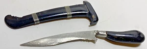 Vintage Gurkha Horn Handle & Sheath Kukri Knife Small Dagger - Picture 1 of 10