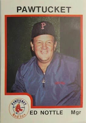 1987 Pawtucket Red Sox ProCards Minor League #72 ED NOTTLE (A) - Image 1 of 2