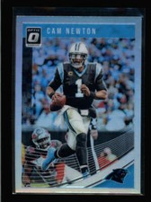 CAM NEWTON 2018 DONRUSS OPTIC #15 SILVER HOLO PRIZM PARALLEL BA1307