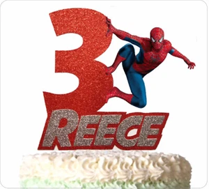 Spider Man Personalisierter Tortenaufleger Avengers Motiv Cake Topper mit Namen [AJP74] - Bild 1 von 2